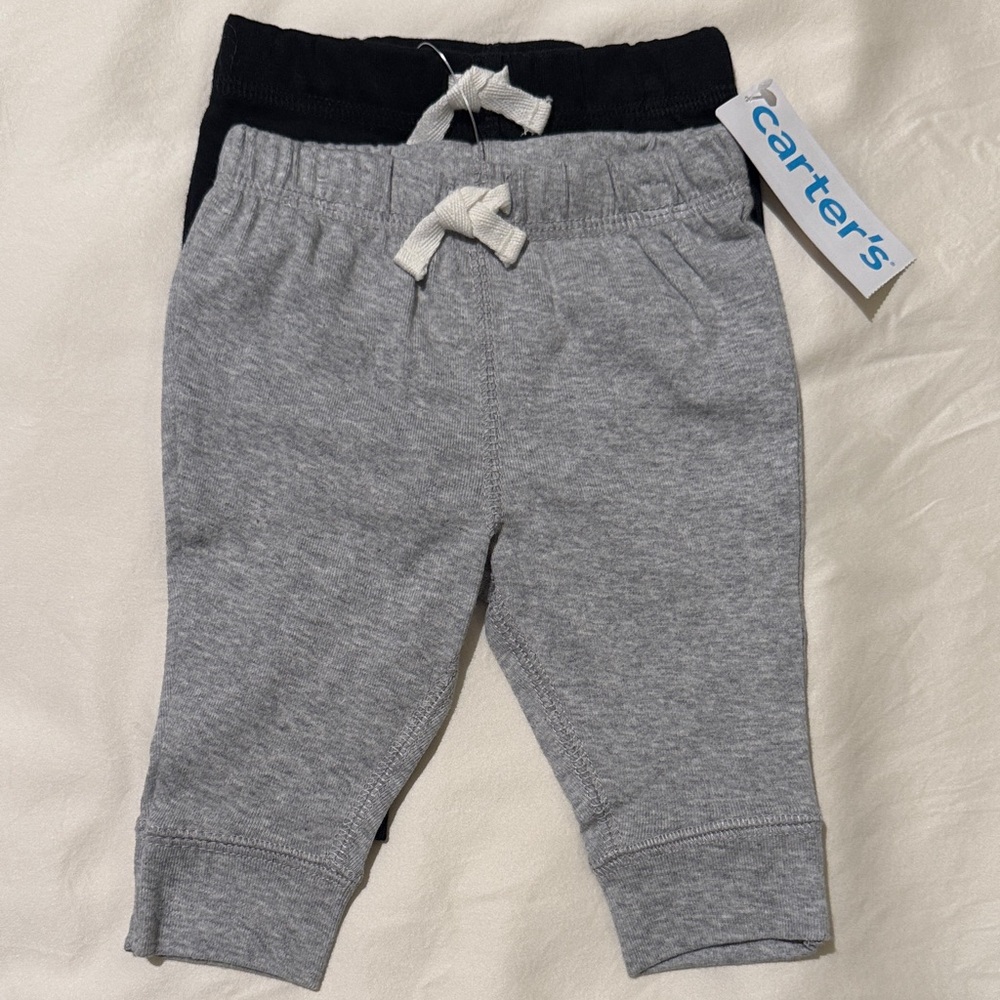 Carter's Gray and Navy 2-Pack Jogger Pants